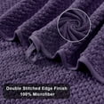 thumbnail image 5 of Ultra Soft Bath Towels, 4 Pack Dark Purple Oversized Bath Sheet Set by Muddy Cat Home - 600 GSM, 5 of 7
