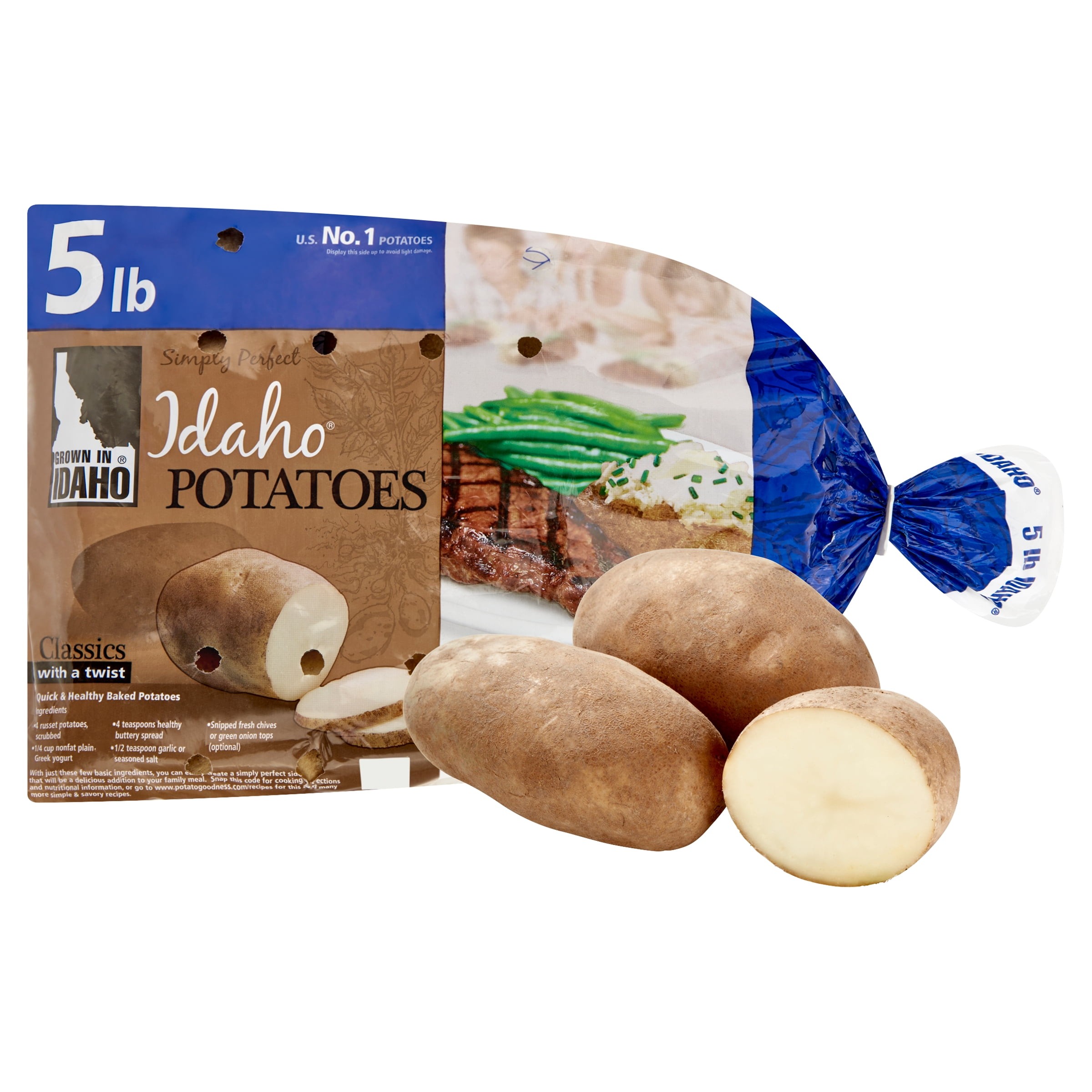 Fresh Idaho Potatoes, 5 lb Bag