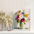 thumbnail image 2 of Vibrant Floral Bouquet Oil Painting Canvas Print Wall Art for Living Room Office Hallway, 2 of 8