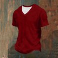 thumbnail image 5 of yillto Mens Tshirts Basic Short Sleeve V Neck Solid Color Soft Summer Tee Causal Plain Shirts, 5 of 8