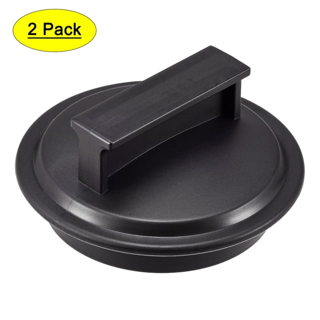 Tapón de cocina Uxcell para desagües de basura, reemplazo de tapón de goma negro, 2 piezas