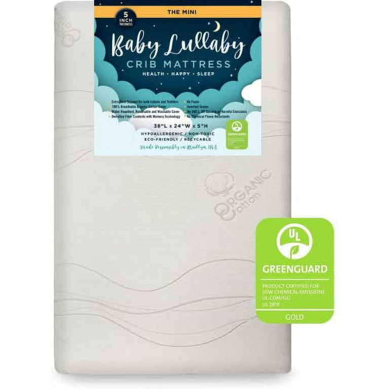 Lullaby Infant Crib Mattress Organic Hypoallergenic Water