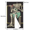 thumbnail image 3 of XMXT Japanese Noren Doorway Room Divider Curtain,Skull Shuffle Vintage Illustration Restaurant Closet Door Entrance Kitchen Curtains, 34 x 56 inches, 3 of 7