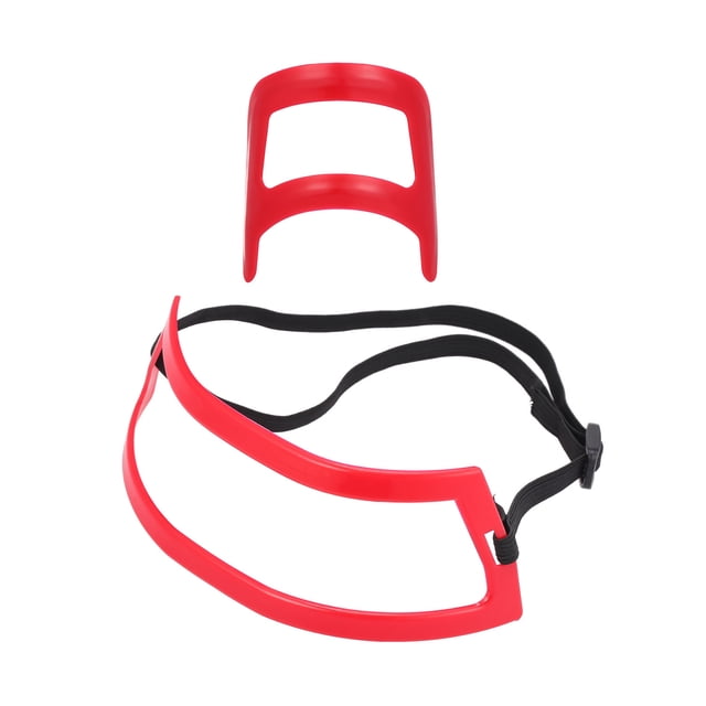 Graflsoa Trousse de Soins pour Barbe et Encolure Rouges avec Guides de Précision pour Hommes - Outils de Coupe des Cheveux et de la Barbe en Plastique Légers et Durables