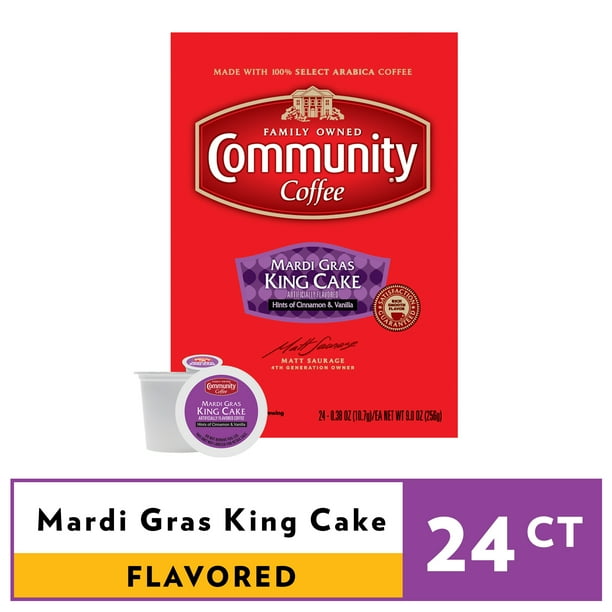 community coffee mardi gras king cake ingredients