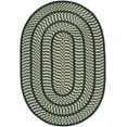 thumbnail image 2 of SAFAVIEH Braided Tanisha Bordered Reversible Area Rug, Ivory/Dark Green, 4' x 6' Oval, 2 of 7