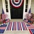 thumbnail image 6 of Independence Day Floor Mat, 60x40cm Crystal Velvet Flag Print Non-Slip Rug, Super Absorbent Quick-Dry Bath Kitchen Entryway Doormat for 4th of July Memorial Day Patriotic Home Decor, 6 of 6