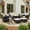 Black-Beige, variant on LayinSun 3 Pieces Patio Outdoor Conversation Set, Wicker Furniture Set with Swivel Chairs and Fire Pit Table 2-Seat