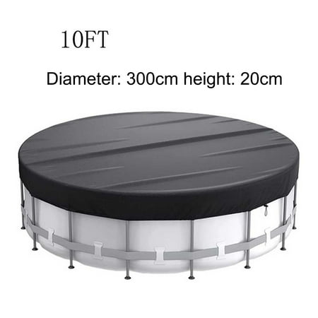 Spring Round Pool Cover Solar Covers For Above Ground Foldable Outdoor Swimming Pools Equipment Accessories Polyester Durable Practical