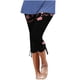 thumbnail image 2 of ICHUANYI Clearance Women's Comfortable Cropped Leisure Time Pants Sweatpants Yoga Pants(Black, S) ICHUANYI WER2023081004605, 2 of 5