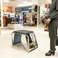 thumbnail image 3 of FixtureDisplays® Padded Shoe Fitting Bench With Mirrors 15589, 3 of 11