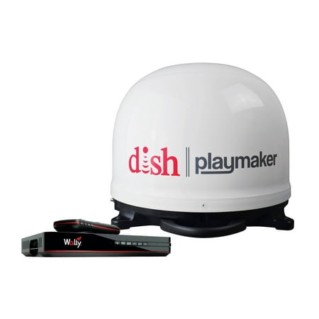 Winegard PL7000R Dish Playmaker Portable Antenna with Wally HD Satellite Receiver (Best Satellite Dish For Motorhome)