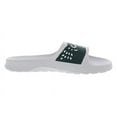 thumbnail image 2 of Lacoste Womens Croco Slide Sandals 5 Wht/Dk Grn, 2 of 5
