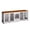 Walnut + White, variant on GOCAPTAIN Dog Crate Furniture Dog Kennel Furniture – 83'' Indoor Wooden Crate for Medium to Large Dogs with 4 Doors, 2 Drawers & Secure Locks – Walnut + Black.