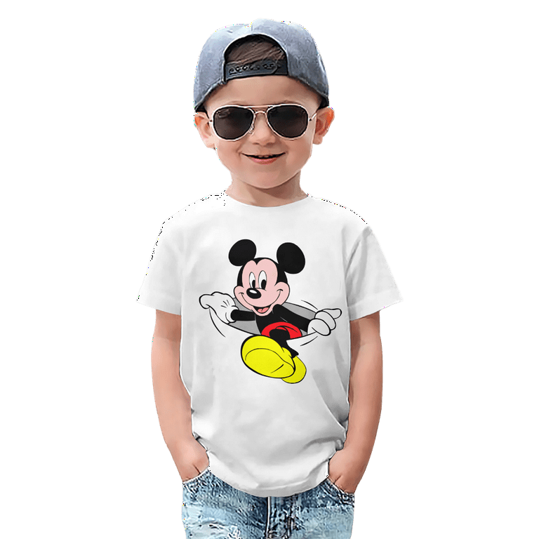 Mickey Mouse Cartoon Family T-Shirt, Casual Holiday Shirts For Kids,Dad and  Mom, XL 