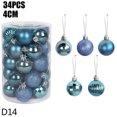 thumbnail image 3 of 12/24/34pc Rose Gold Christmas Balls Decoration Garden Home Christmas Tree Ornaments Hanging Pendant Xmas Decor New Year Navidad, 3 of 5