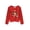 Red-teddy, variant on Arshiner Girls Casual Twist Front Lightweight Sweatshirt Tie Dye Printed Long Sleeve Crop Tops Pullover