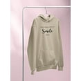 thumbnail image 3 of Always A Reason To Smile Hoodie Women -Image by Shutterstock, Female 4X-Large, 3 of 4