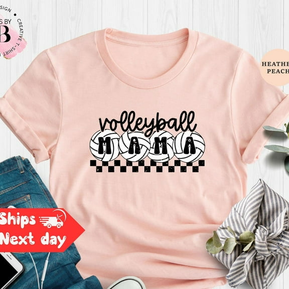 Checkered Volleyball Mama Shirt, Volleyball Mom T-Shirt, Mothers Day Gift For Volleyball Mama, Volleyball Season Mom Shirt, Sports Mom Tee Unisex S-5XL Hot Trending Shirt, Vintage Birthday Gift