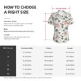 thumbnail image 4 of Vsdgher Vintage Palm Trees Women Shirts V Neck Short Sleeve Tops T-Shirt Basic Tees, S to 3XLXX-Large, 4 of 5