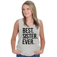 thumbnail image 4 of Best Sister Ever Siblings Family Joke Womens Plus Size Graphic Tank Top Brisco Brands 2X, 4 of 5