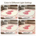 thumbnail image 7 of ODIKA 3'x5' Washable Throw Rug Stain Resistant, Low Profile, Non-Slip Bowknot Pink Coquette Centered Ribbon Short Haired Bows for Entryway, Kitchen, Mudroom, 7 of 7
