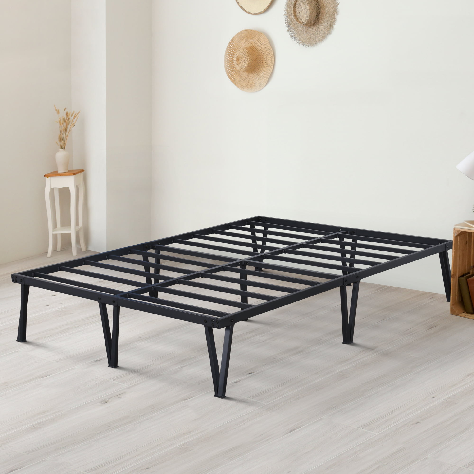 GrandRest 14 Inch Platform Bed Frame with Hairpin Legs, Twin