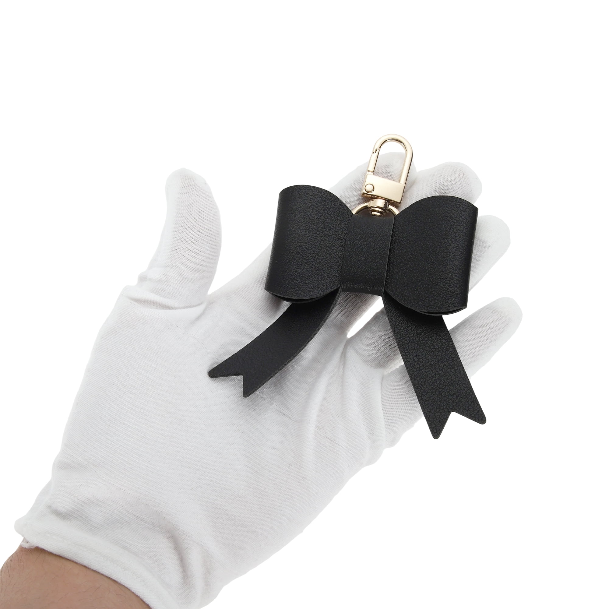 Unique Bargains Colorful Bow Handbag Charms for Gifts And Accessories Black