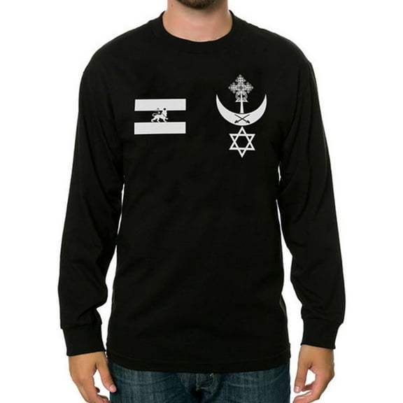 Black Scale Mens The Warrior Blvck Ls Graphic T-Shirt