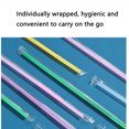 thumbnail image 3 of Disposable Colorful Drinking Straws,13inch 50PCS Flexible Straws,7 Colors Extra Long Straws Party Decorations, 3 of 9
