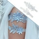 thumbnail image 4 of 2 Juegos De Ligas Nupciales Para Piernas, Encaje, Boda, Novia, Baile, Liga, Blanco Sunnimix Liga de encaje, 4 of 6