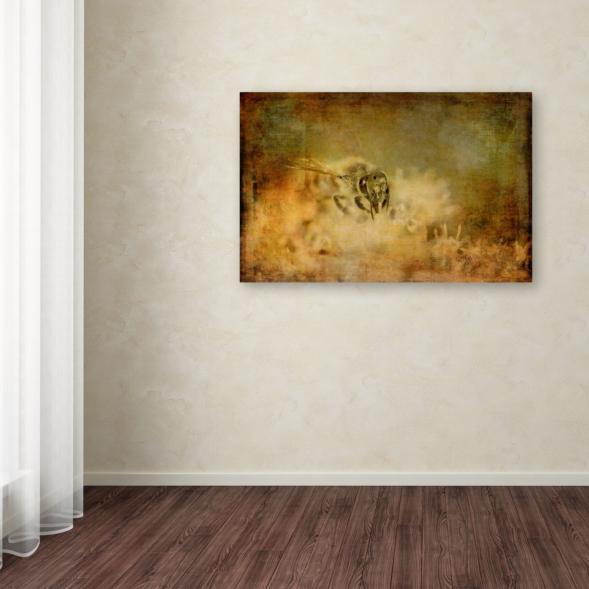 Trademark Fine Art "Send the Bees Love" Canvas Art by Lois Bryan