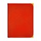 thumbnail image 1 of Cubierta 9,6 x 12,6 pulgadas Elegante 4 páginas Funda transparente 8 vistas Cuero PU Metal Rojo, 1 of 9