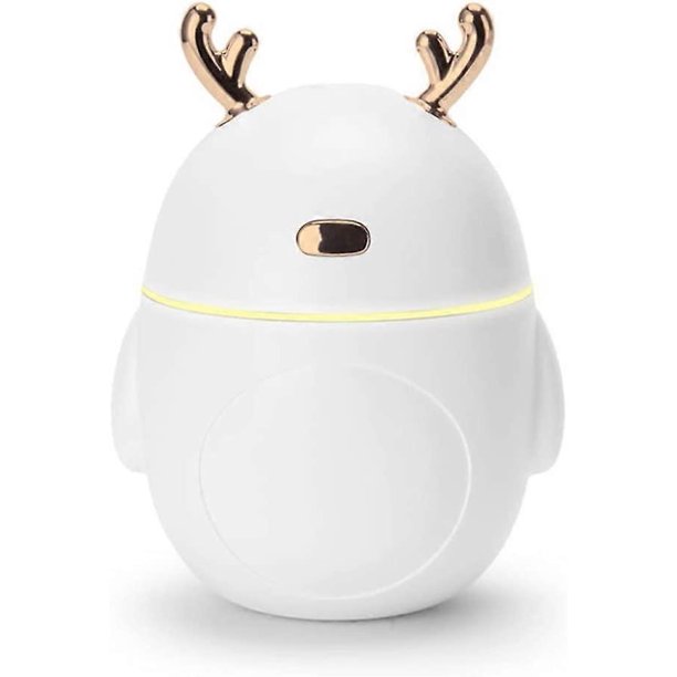 Mini Humidifier, Quiet Atomization, Desktop Air Humidification, Aromatherapy, with USB Charging PortWhite