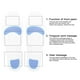 thumbnail image 5 of Plantillas de silicona para soporte de arco, plantillas Absorción de golpes Alivio dolor Fascitis plantar Soporte arco para pies deportivos PU transpirable Plantillas para hombres y mujeres(43-44) Ecomeon no, 5 of 6
