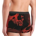 thumbnail image 4 of Bingfone Red And Black Abstract Skull Men's Underwear - Casual Stretch Boxer Briefs-Large, 4 of 7