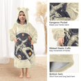 thumbnail image 3 of FORMRS Wearable Blanket Hoodie with Sleeves for Kids Cozy Flannel Sweatshirt, Astronaut Floating, 3 of 7