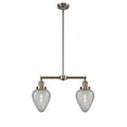 thumbnail image 5 of Innovations Lighting 209 Geneseo Geneseo 2 Light 21" Wide Linear Chandelier - Black, 5 of 7