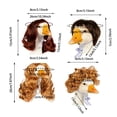 thumbnail image 3 of YaoZQ Cute Goose Statue Braid Porch Goose Outfit for Statue Porch Goose With Hair Clips Porch Goose Outfits for Outdoor Garden Patio Yard Goosey (4 Styles), 3 of 7
