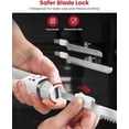 thumbnail image 6 of New Upgrade Cordless Electric Knife, Serrated Blade for Turkey Meat Slicing Fillet Bread Ergonomic USB-C Rechargeable Easy-Slice White, 6 of 7