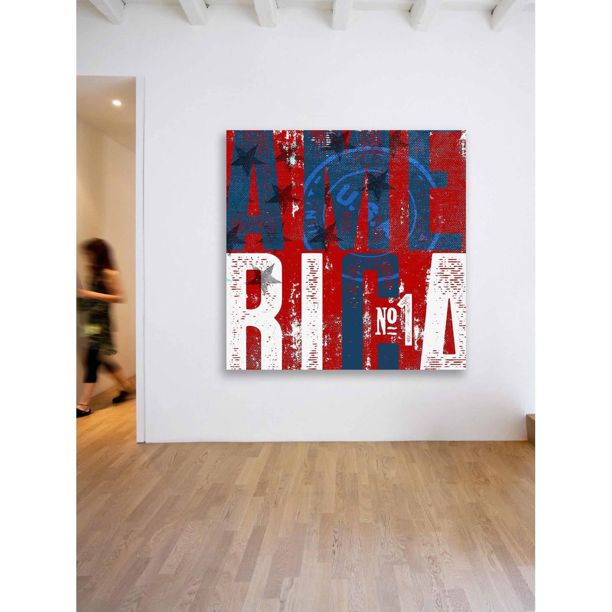 "America No.1" Painting Print on Wrapped Canvas