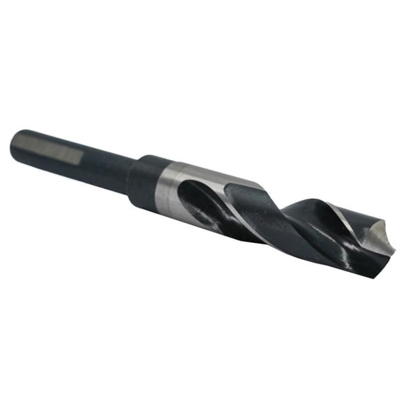 Drill America 1-1/8" Reduced Shank HSS Drill Bit 1/2" 3-Flat Shank, D/A3F Series