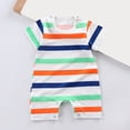thumbnail image 2 of KPOPLK Unisex Baby Boy Girl Romper with Animal Print Short Sleeve Cotton Jumpsuit Soft Bodysuit One-Piece Clothes for 0-36 Months Size 12-18 Months,Multicolour, 2 of 4