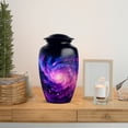 thumbnail image 6 of MUKTIVE Star Galaxy Memorial Urns for Couple Ashes Male & Female, Large Blue Urn for Adult Ashes Husband and Wife, Unique Urns for Funeral, Human Remains Cremation Urn for Mother, 10 Inch, 6 of 7