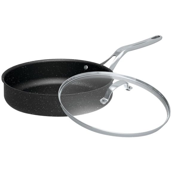 Starfrit The Rock 11" Deep Fry Pan with Glass Lid
