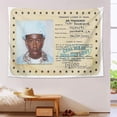 thumbnail image 2 of Tapestry Music Rapper de pared para habitación, 150 x 90 cm, estética, dormitorio, 2 of 3