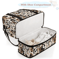 thumbnail image 4 of Large Capacity Travel Duffel Bag with Separate Wet/Dry Compartments,Water-Resistant Sports Gym Bag with Adjustable Shoulder Strap,Brown Camo Pattern, 4 of 7