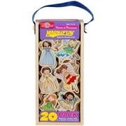 T.S. Shure Fairies & Princesses Dolls Wooden Magnets MagnaFun Set, 20 Pieces
