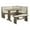 Natural, variant on Linon Natasha Corner Nook Dining Set Neutral Upholstered Seats in Natural Wood