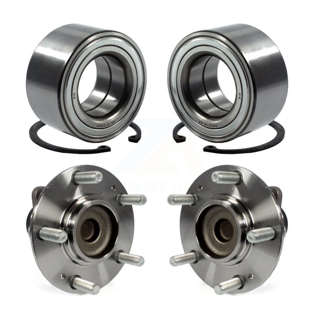 Kugel Front Rear Wheel Bearing and Hub Assembly Kit for Car Kia Soul - Left Right Side (Driver Passenger) K70-101648